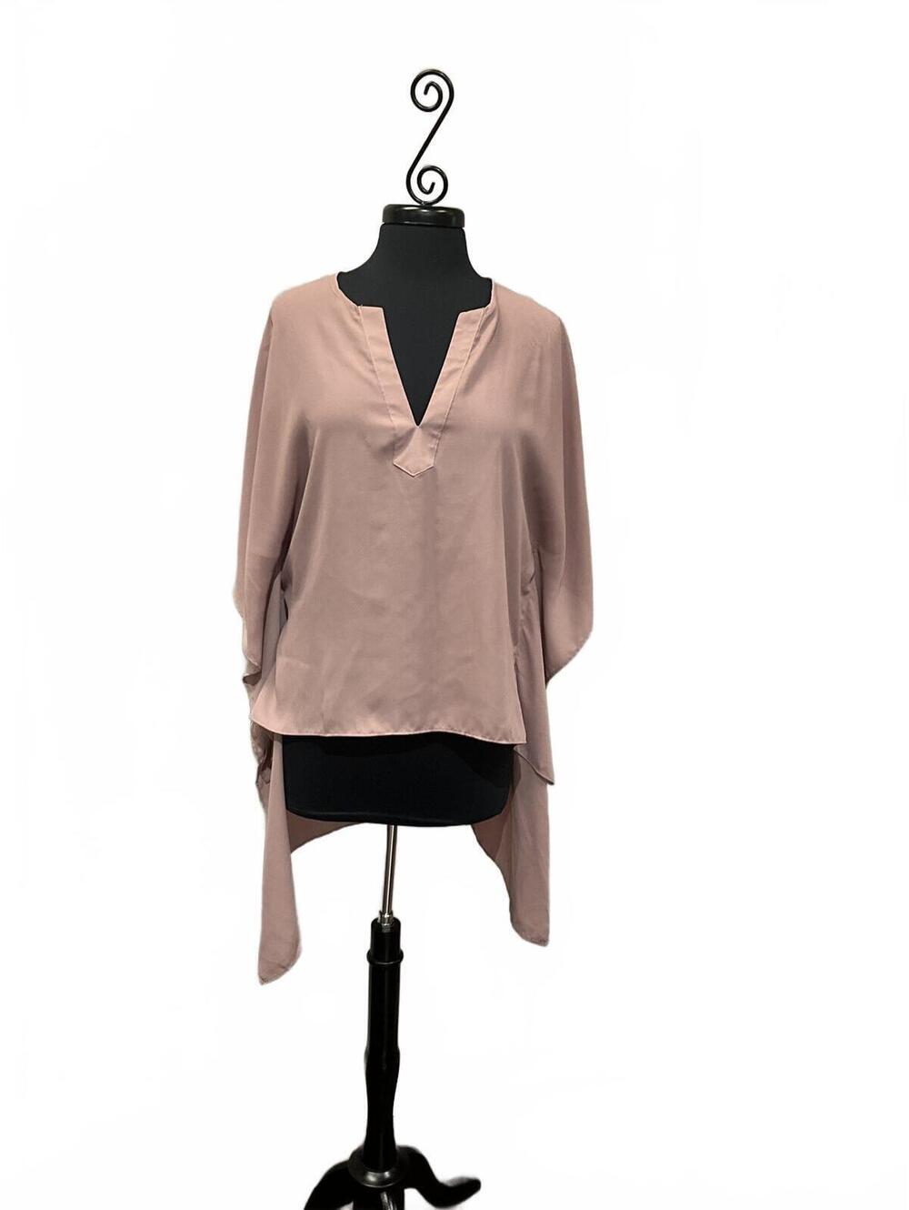 Hi-Lo Notched Neckline Tunic Top